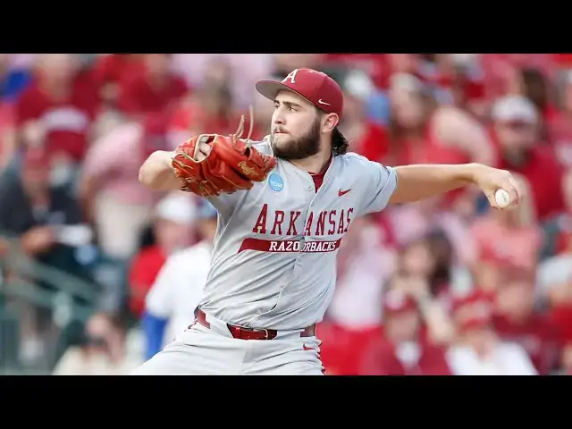 'Video thumbnail for Zach Root 2025 College Baseball Highlights! | Arkansas Razorbacks'