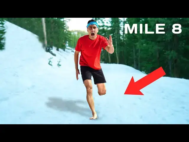 'Video thumbnail for I Ran A Half Marathon Barefoot In The Snow'