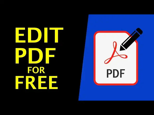 'Video thumbnail for How To Edit PDF Files For Free - Without Changing Format, Easy & Fast Way'