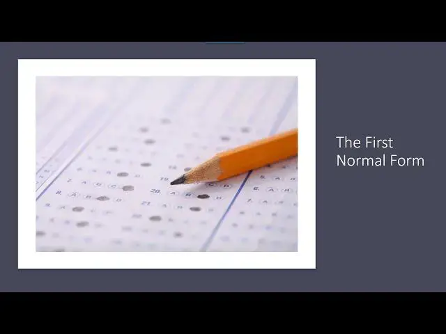 'Video thumbnail for Databse Normalization  -  First Normal Form | Essential SQL'