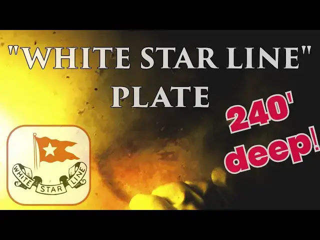 'Video thumbnail for White Star Line plate found on RMS Afric shipwreck at 80 metres!'