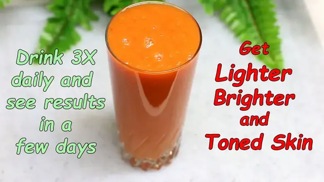 'Video thumbnail for Skin Lightening Smoothie - Look Many years Younger with Beautiful Glowing Skin Whitening juice drink'