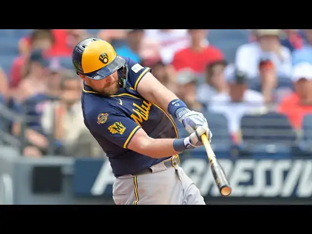 'Video thumbnail for Rhys Hoskins' First 5 Home Runs of 2025! | Milwaukee Brewers'