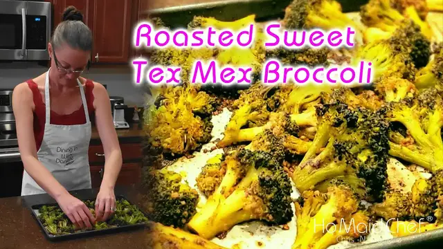 'Video thumbnail for Roasted Sweet Tex Mex Broccoli | Dining In With Danielle'