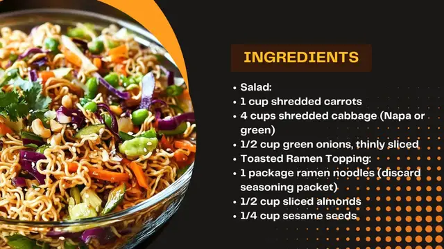'Video thumbnail for Crunchy Asian Ramen Noodle Salad Recipe'