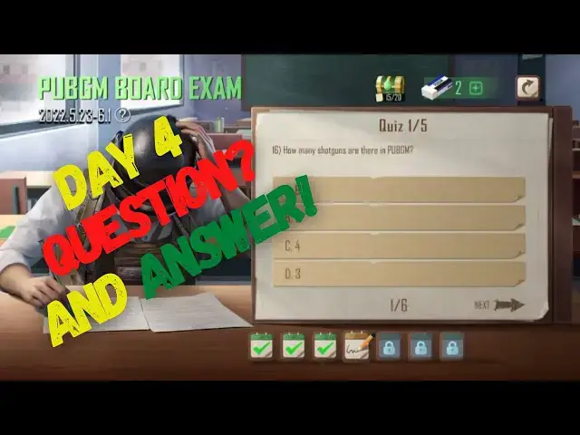 'Video thumbnail for Pubg board exam day 4 questions | Day 4 question answers'