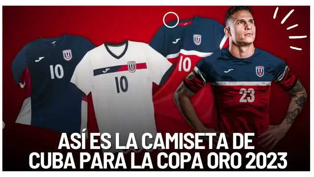 'Video thumbnail for Así es la camiseta de Cuba en la Copa Oro 2023 | Henry Morales'