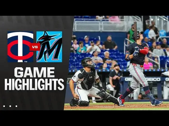 'Video thumbnail for Minnesota Twins at Miami Marlins Full-Game Highlights! | 07/02/2025'