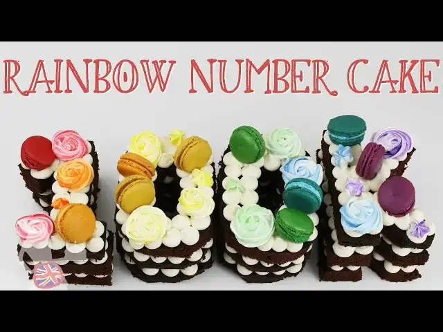 'Video thumbnail for Rainbow Number Cake'