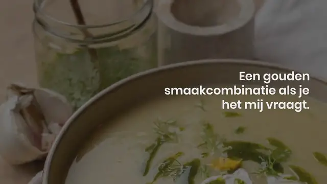 'Video thumbnail for Aardappel preisoep met dille en roomkaas'