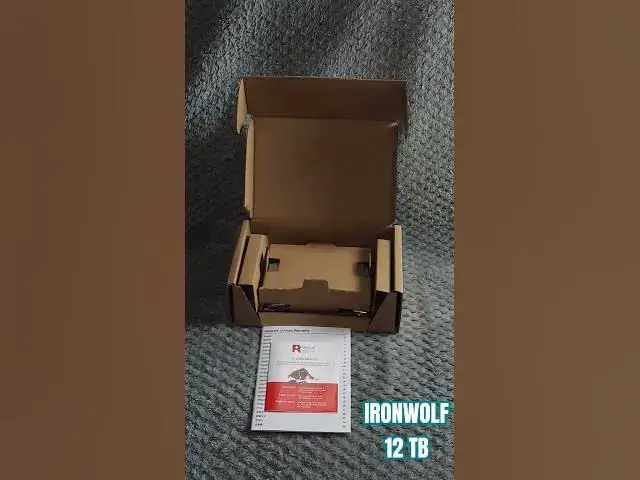 'Video thumbnail for Seagate Ironwolf 12TB  ST12000VNZ008 #seagate #harddisk #nas'