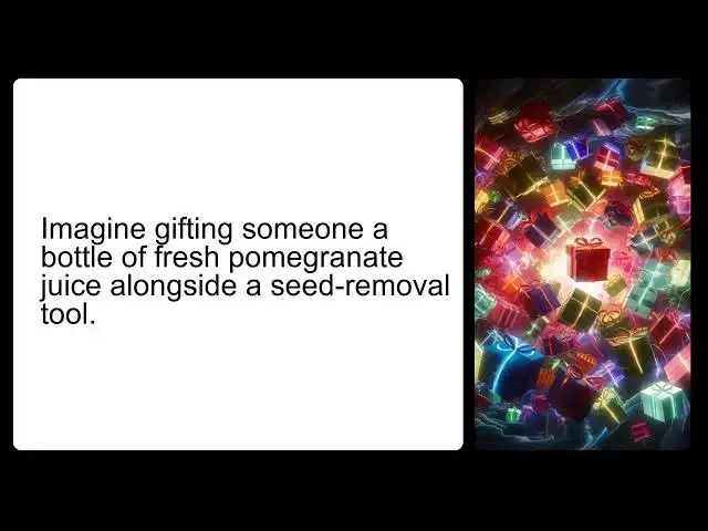 'Video thumbnail for Pomegranate Juice and Pomegranate Seed Remover Gift Ideas'