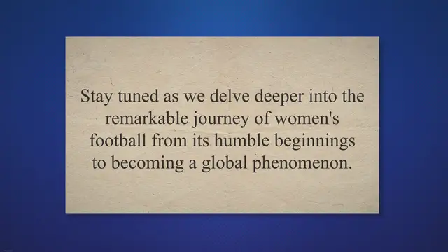 'Video thumbnail for From Groundbreakers to Global Stars: Unveiling the Evolution of Women's Football'