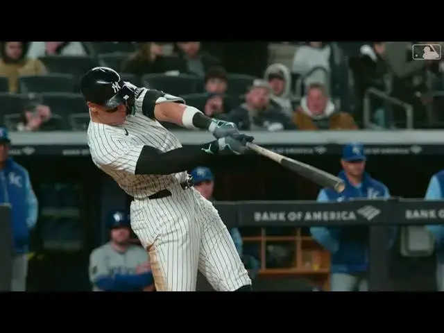 'Video thumbnail for Aaron Judge SMOKES a Solo Home Run! | 7th HR of 2025 | New York Yankees | 04/16/2025'