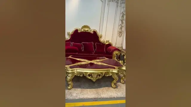 'Video thumbnail for Beautiful Wooden King Sofa Set | Furniture #shorts'