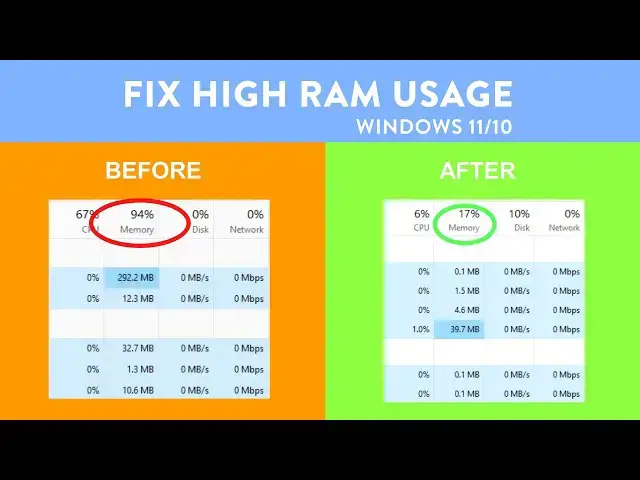 'Video thumbnail for Fix High RAM/Memory Usage on Windows 11 & 10'