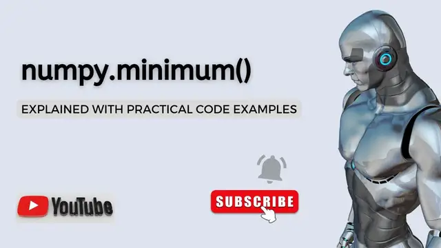 'Video thumbnail for Python Numpy Minimum Function Explained | Python Tutorial | Python Data Science'