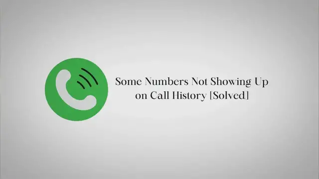 'Video thumbnail for Some Numbers Not Showing Up on Call History [Solved]'