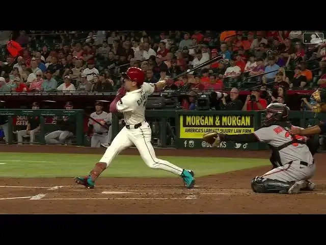 'Video thumbnail for Corbin Carroll SMOKES a Solo Home Run! | 5th HR of 2025 | Washington Nationals | 04/09/2025'