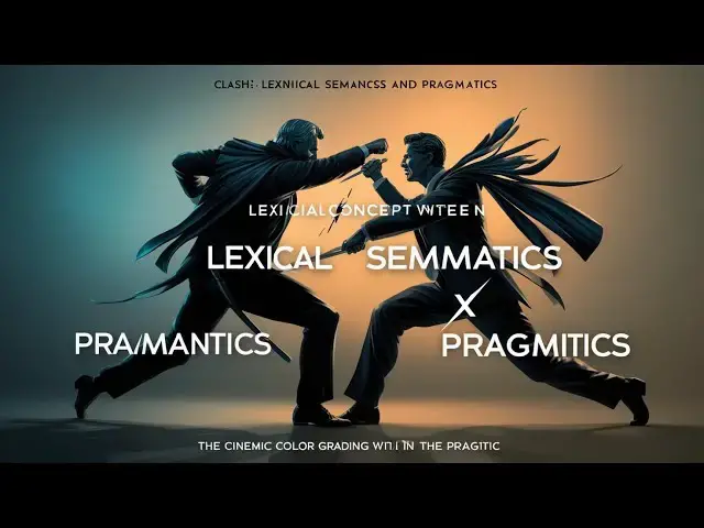 'Video thumbnail for Lexical Semantics vs. Pragmatics: Understanding Word Meaning and Usage'
