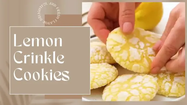 'Video thumbnail for Lemon Crinkle Cookies'