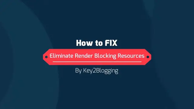 'Video thumbnail for How To Eliminate Render Blocking Resources in Blogger _ Speedup Blogger website'