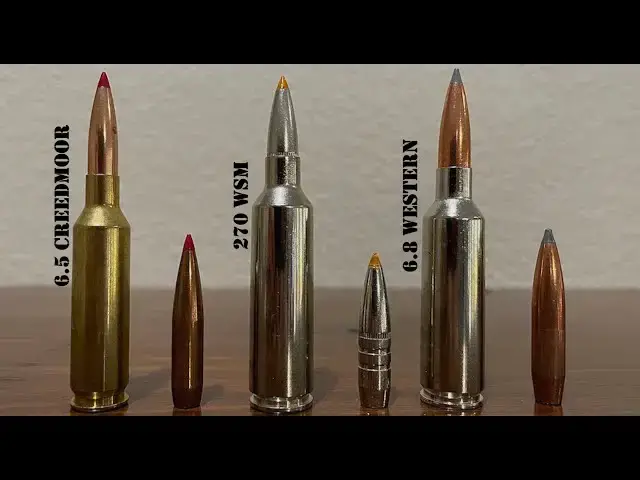'Video thumbnail for 6.8 Western vs 6.5 Creedmoor vs 270 WSM Review & Comparison'
