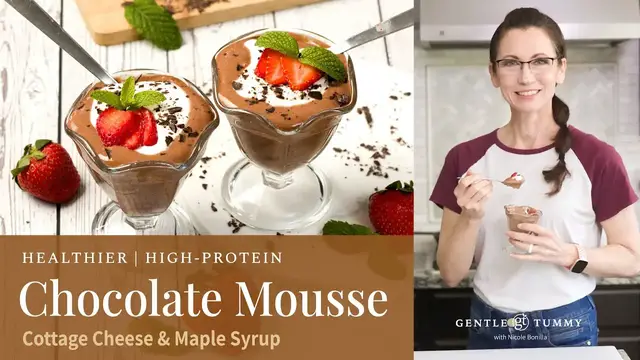 'Video thumbnail for EASY Protein Chocolate Mousse with Cottage Cheese Recipe'