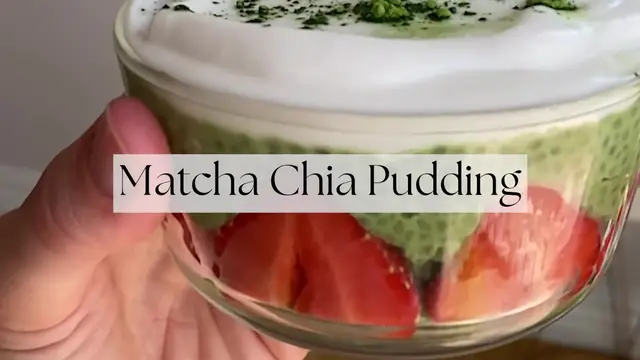 'Video thumbnail for Matcha Chia Pudding'