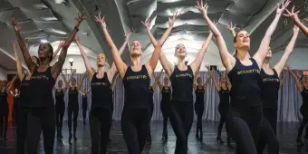 'Video thumbnail for Video: The Rockettes Line Up for the 2024 Christmas Spectacular'