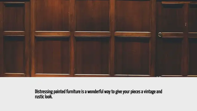 'Video thumbnail for How To Distress Paint Furniture'