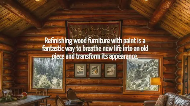 'Video thumbnail for How To Refinish Wood Furniture With Paint'