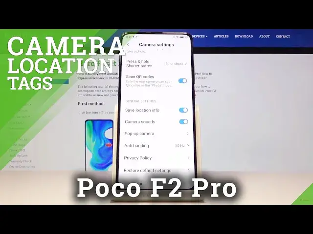 'Video thumbnail for How to Turn On And Turn Off Camera Location Tags in XIAOMI Poco F2 Pro – Location Tags'