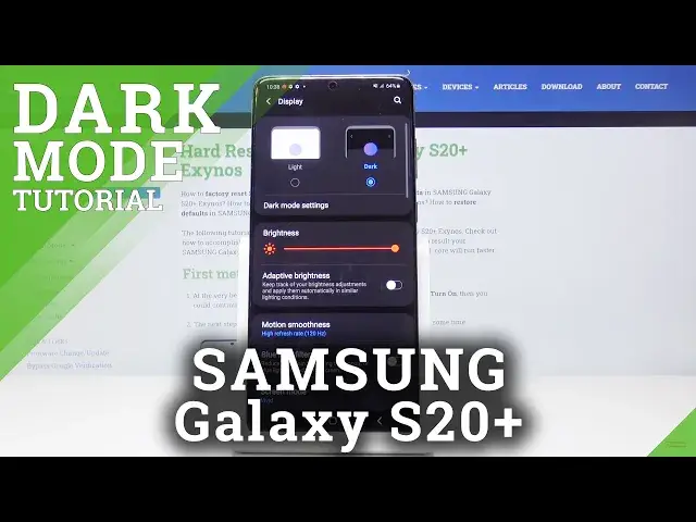 'Video thumbnail for Dark Mode SAMSUNG Galaxy S20+ - How to Enable Dark Mode'