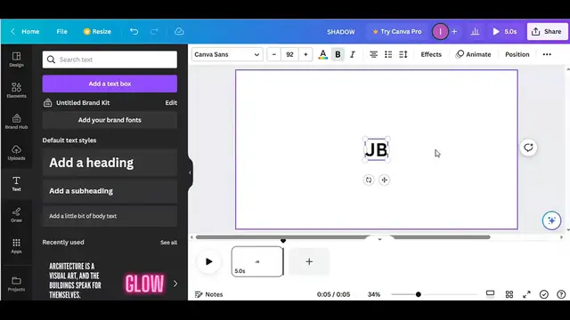 'Video thumbnail for How to Create Minimalist Logo in Canva#how to add drop shadow to text in after effects#easycanva'