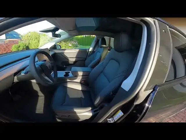 'Video thumbnail for How to Find Sticker With Recommended Tyre Pressure in Tesla Model Y ( 2020 – now )'