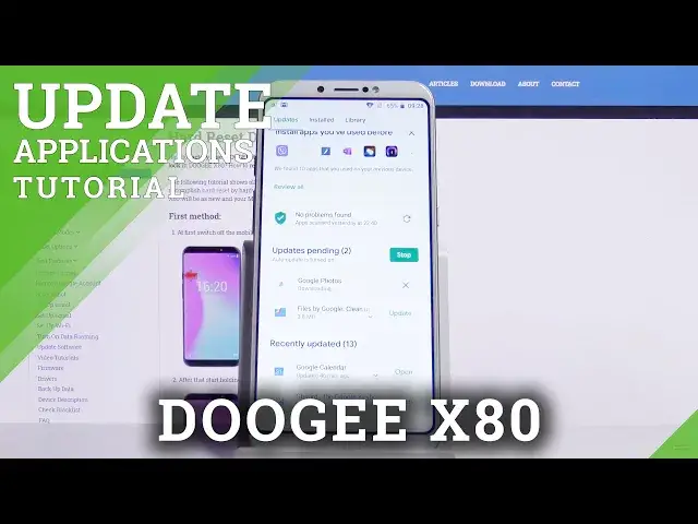 'Video thumbnail for How to Update Apps on DOOGEE X80 – Download New App Version'