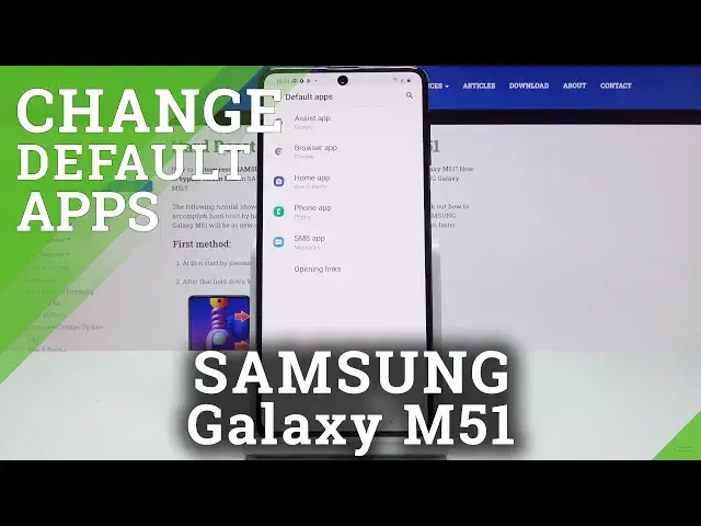'Video thumbnail for How to Set Up Default Bowser in SAMSUNG Galaxy M51 – Find Default Apps'