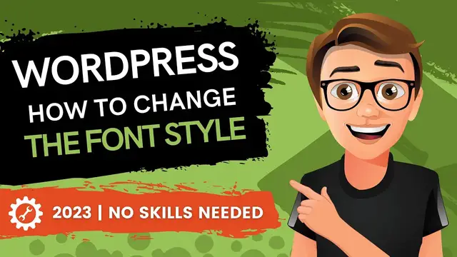 'Video thumbnail for WordPress How To Change The Font Style [2023 GUIDE]'