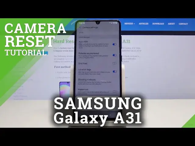 'Video thumbnail for How to Reset Camera in SAMSUNG Galaxy A31 – Restore Camera Settings'