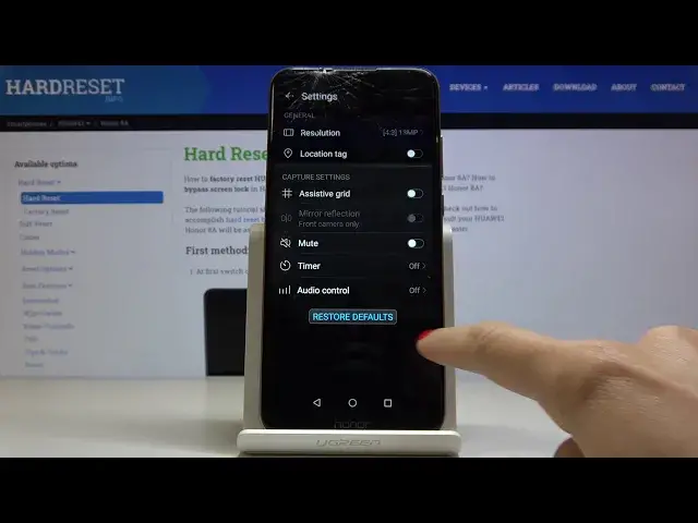 'Video thumbnail for How to Reset Camera Settings in HUAWEI Honor 8A — Restore Camera Defaults'