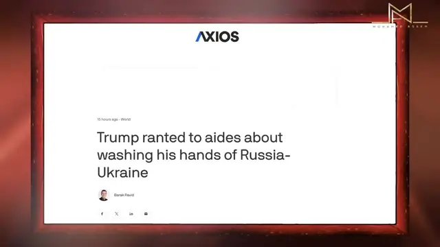 'Video thumbnail for Trump Threatens to Abandon Ukraine Peace Talks – Is American Aid at Risk?'