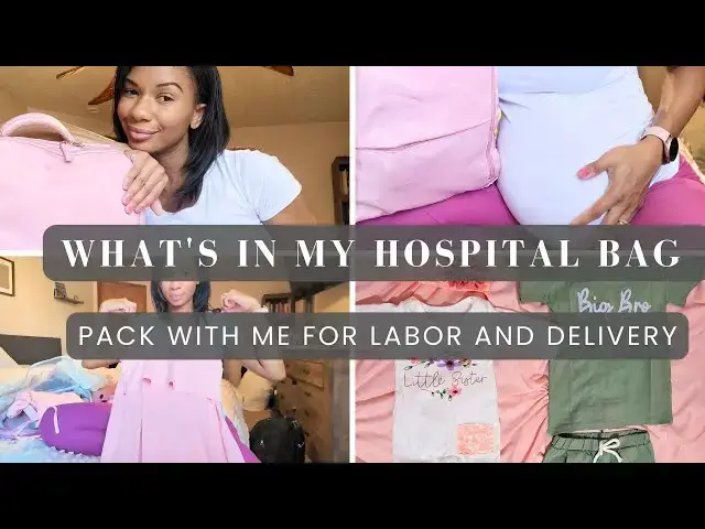 'Video thumbnail for What's In My Hospital Bag: Labor and Delivery Hospital Bag Pack With Me'