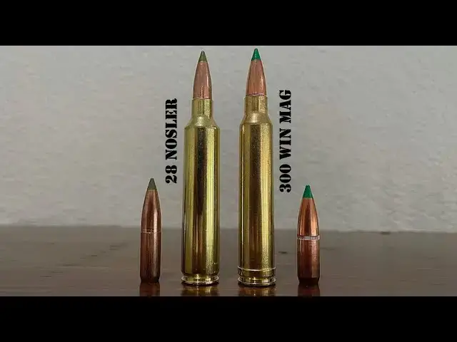 'Video thumbnail for 28 Nosler vs 300 Win Mag Review & Comparison'