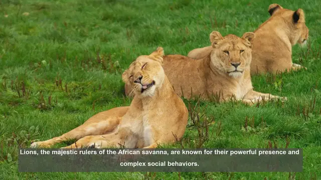 'Video thumbnail for 10 Ways Lions Mark Their Territory'