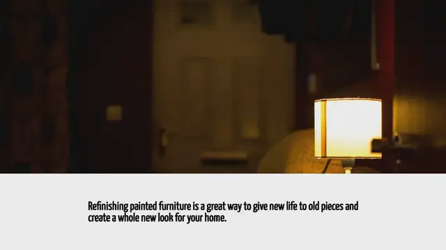 'Video thumbnail for How To Refinish Painted Furniture'