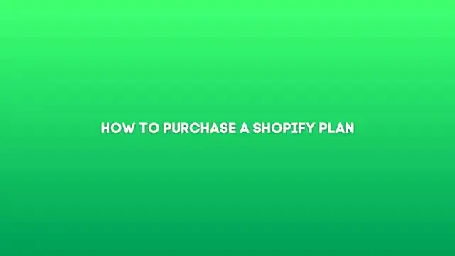 'Video thumbnail for How to Buy a Shopify Plan (2024) Step by Step Guide'