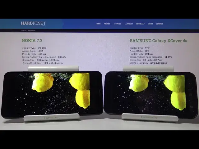 'Video thumbnail for Display Comparison of NOKIA 7.2 vs SAMSUNG Galaxy Xcover 4s'