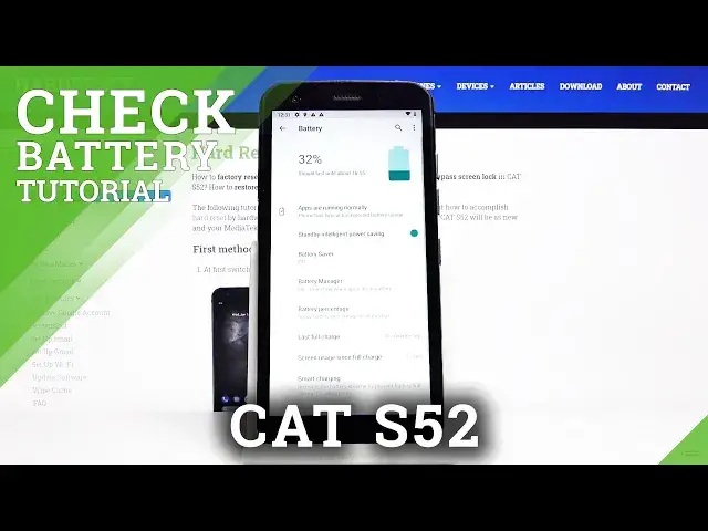 'Video thumbnail for How to Activate Battery Percentage in CAT S52 – Show Battery Info'