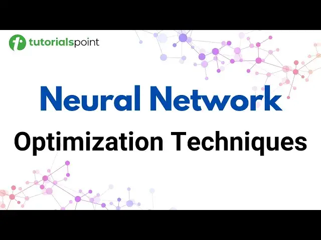'Video thumbnail for Optimization Techniques in Neural Networks | Neural Network for Machine Learning'